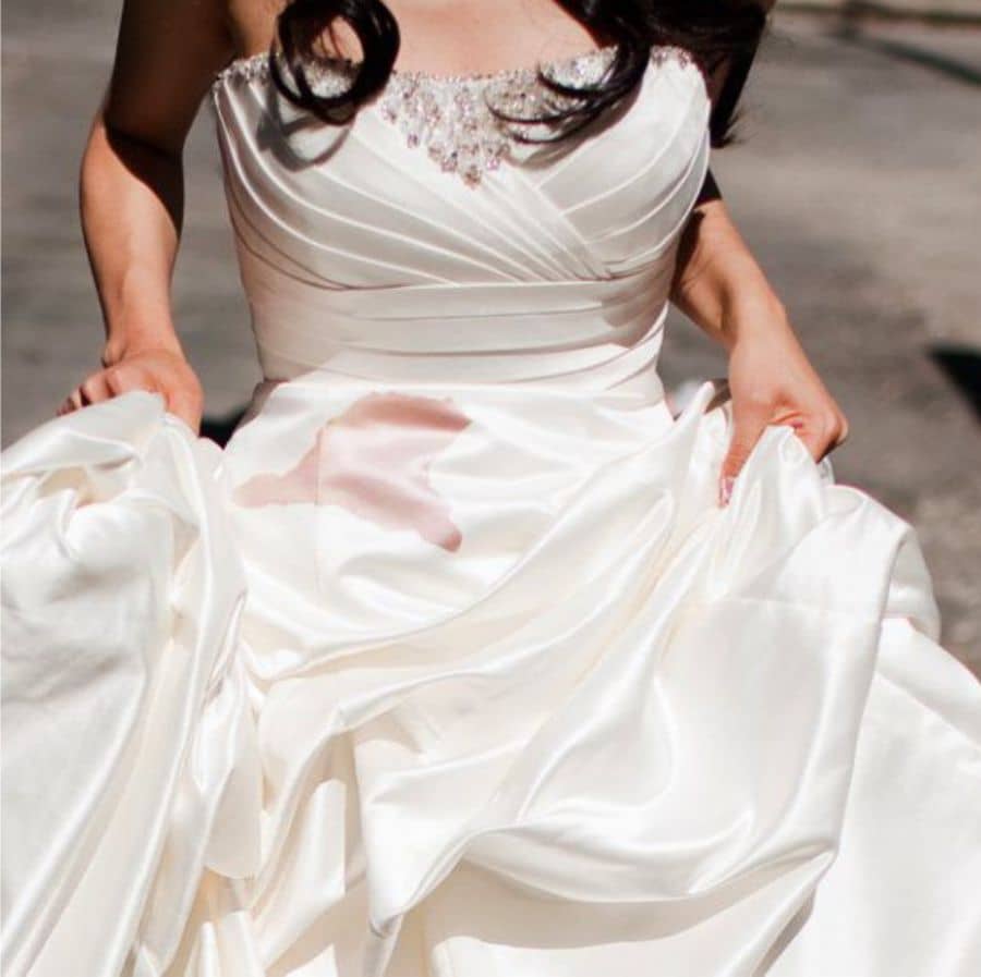Removing Stains from Wedding Dresses